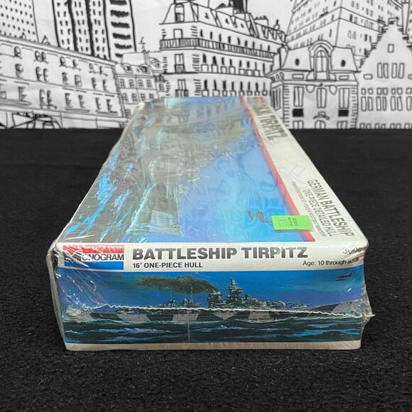 VTG 1977 Monogram D.K.M. Tirpitz German Battleship One Piece Detailed Hull #3009 - Picture 11 of 16